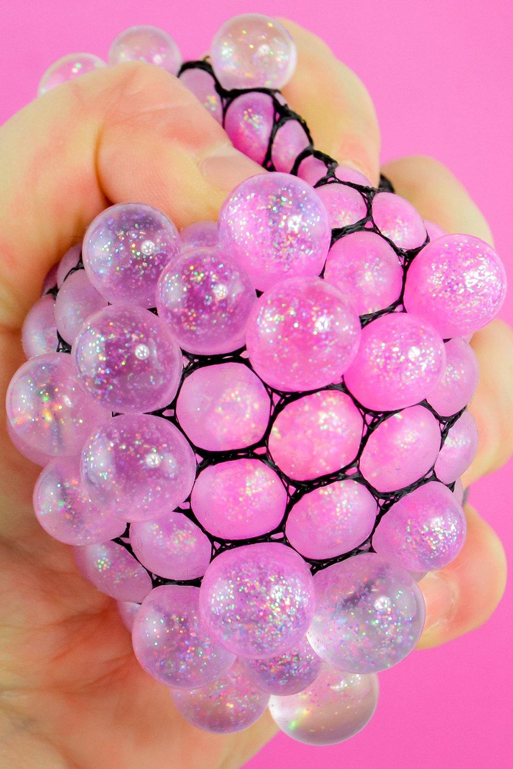 Tobar Tobar Light-Up Glitter Squishy Mesh Ball | Gifts > Toys > Toys