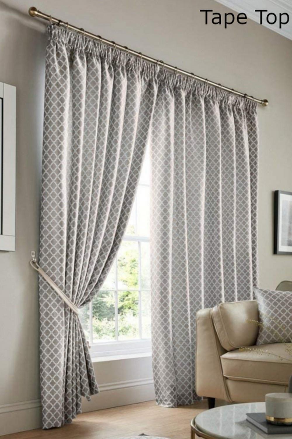 Cotswold Fully Lined Ready Made Pencil Pleat Taped Top Curtains