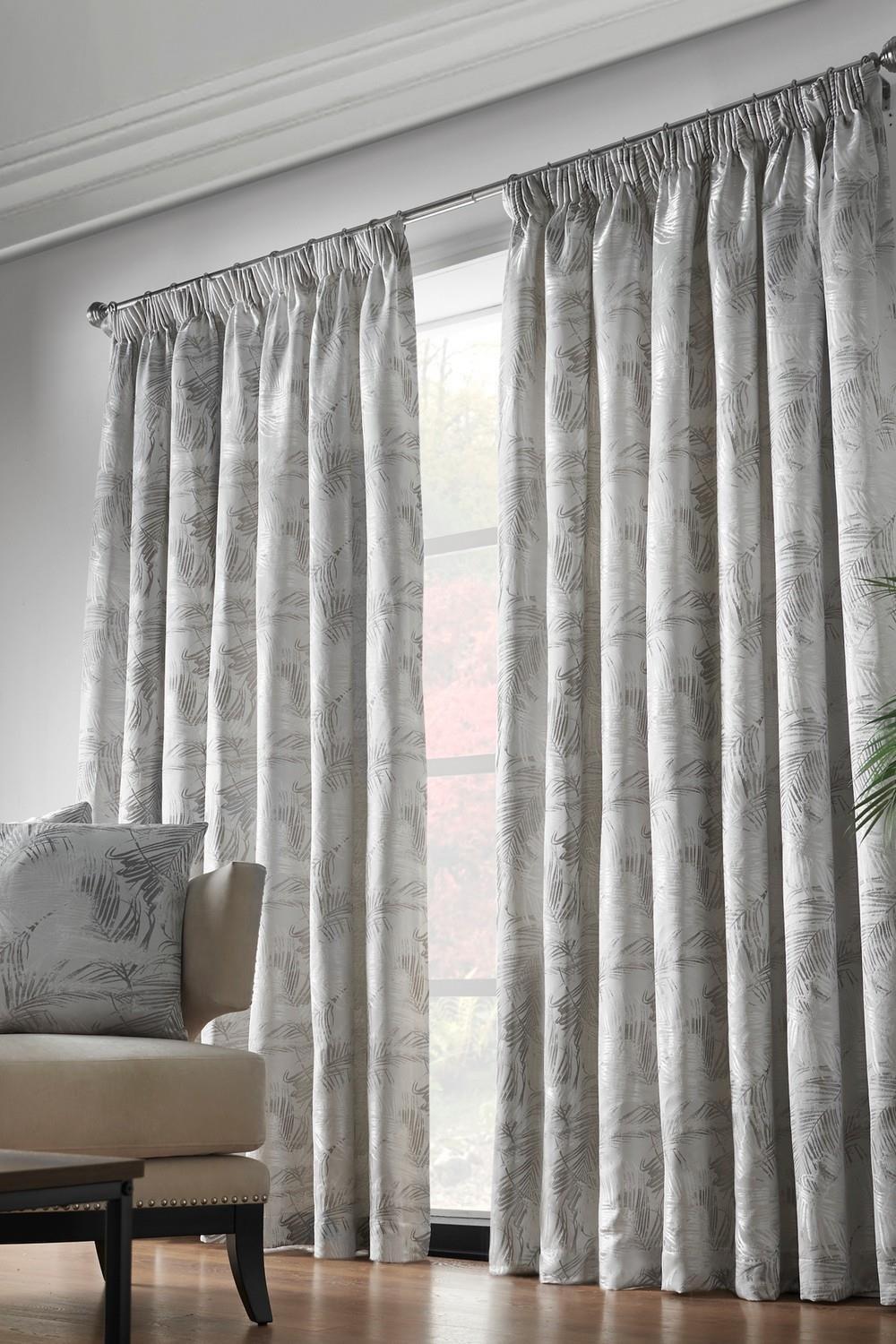 Fiji Lined Taped Pencil Pleat Curtains