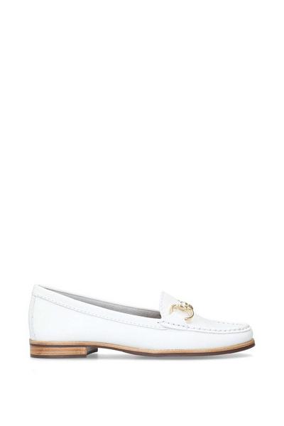 'Click' Leather Flats