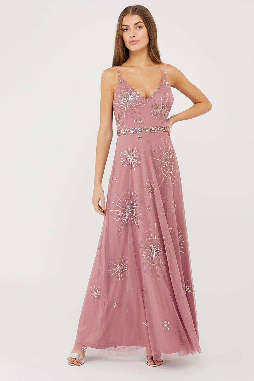 'Arabella' Star Embellished Maxi Dress