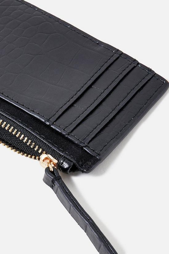 Accessorize 'Shoreditch' Croc Effect Leather Card Holder 3