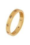 Accessorize Gold-Plated Sparkle Star Band Ring thumbnail 1