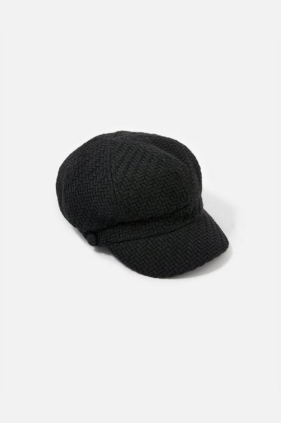 Accessorize Textured Baker Boy Hat 1