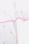Angels by Accessorize Heart Embroidered Bardot Dress thumbnail 3