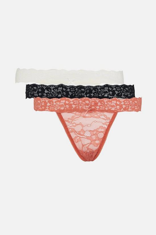 Accessorize Lace Thong Multipack 4