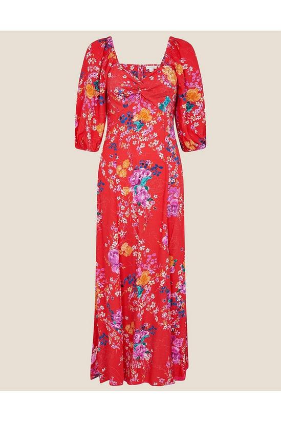 Monsoon 'Omi' Floral Print Midi Dress 4