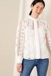 Monsoon 'Tracey' High Neck Lace Blouse thumbnail 1