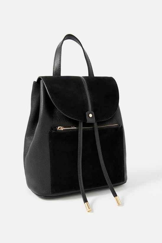 Accessorize 'Maggie' Leather Backpack 1