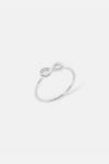 Accessorize Sterling Silver Infinity Ring thumbnail 1