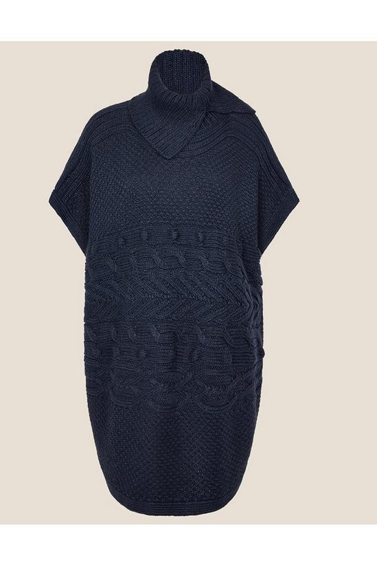 Monsoon Stitchy Cable Knit Poncho 4