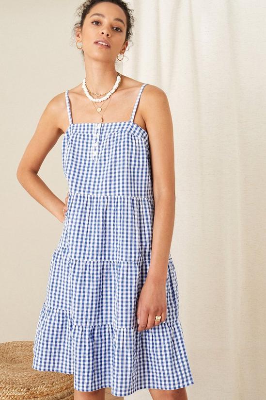 Monsoon Gingham Dress in Pure Cotton 2