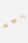 Accessorize Gold-Plated Mixed Size Hoop Pack thumbnail 1