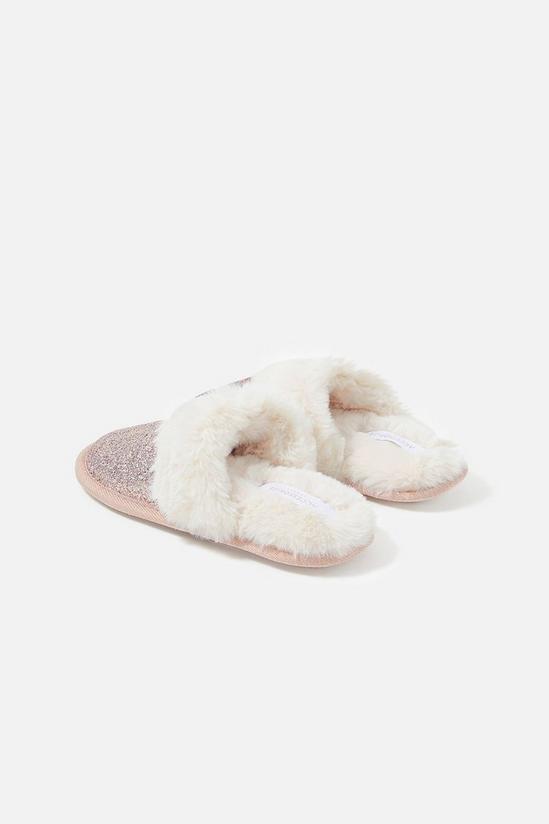 Angels by Accessorize Glitter Mule Slippers 3