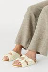 Accessorize Buckle Footbed Borg Slippers thumbnail 2