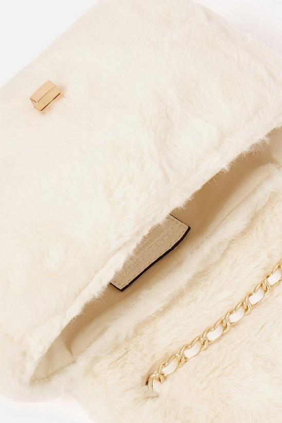 Accessorize 'Billie' Mini Faux Fur Cross-Body Bag 3