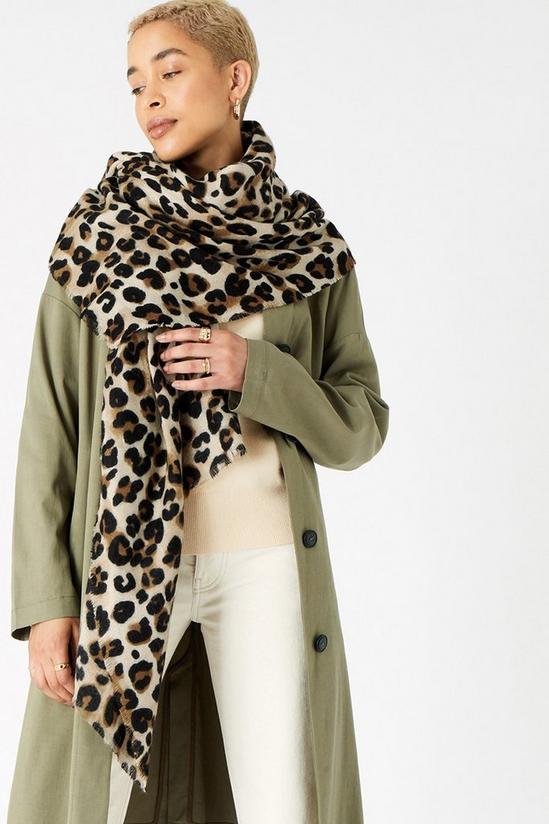 Accessorize 'Lucille' Leopard Blanket Scarf 2