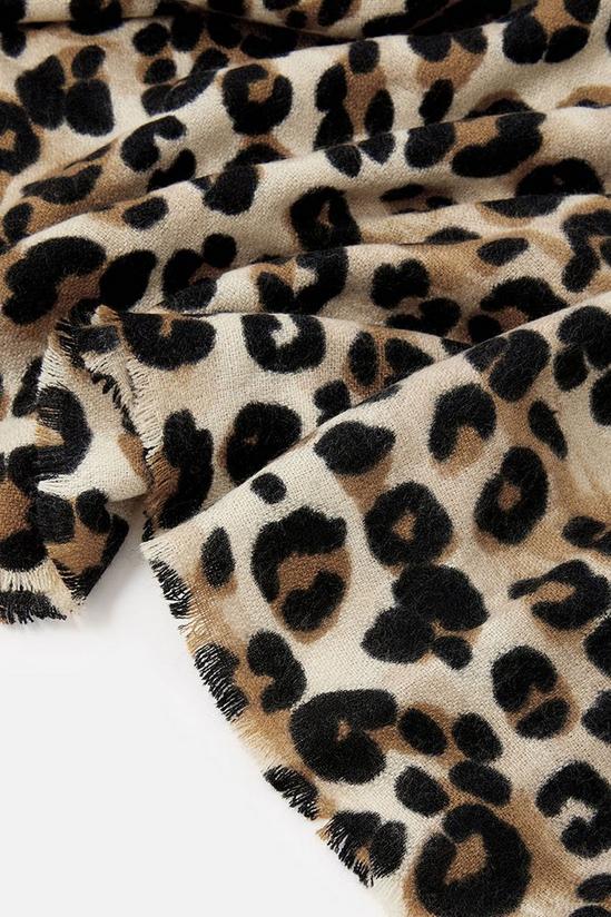 Accessorize 'Lucille' Leopard Blanket Scarf 4