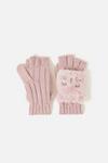 Accessorize Fluffy Cat Capped Gloves thumbnail 2
