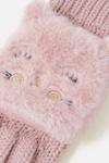 Accessorize Fluffy Cat Capped Gloves thumbnail 3