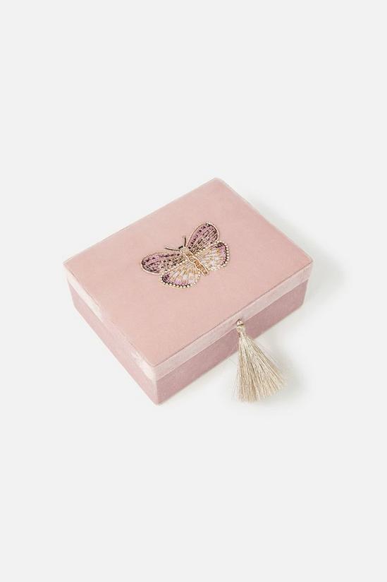 Accessorize Embroidered Butterfly Jewellery Box 1