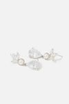 Accessorize Berry Blush Leaf and Pearl Drop Earrings thumbnail 2