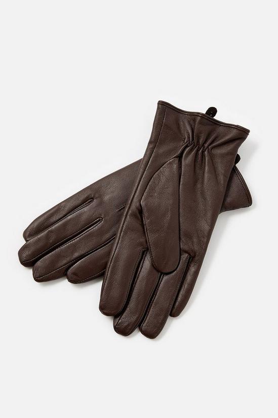 Accessorize Leather Gloves 3