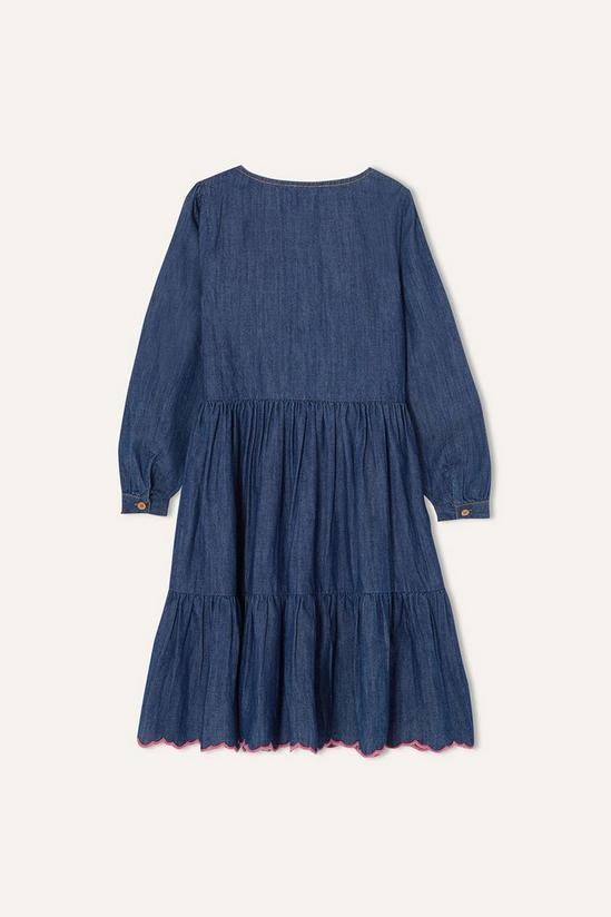 Monsoon Embroidered Chambray Dress 2