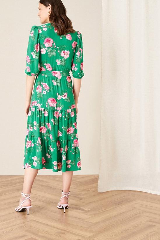 Monsoon 'Alexis' Floral Tiered Midi Dress 3