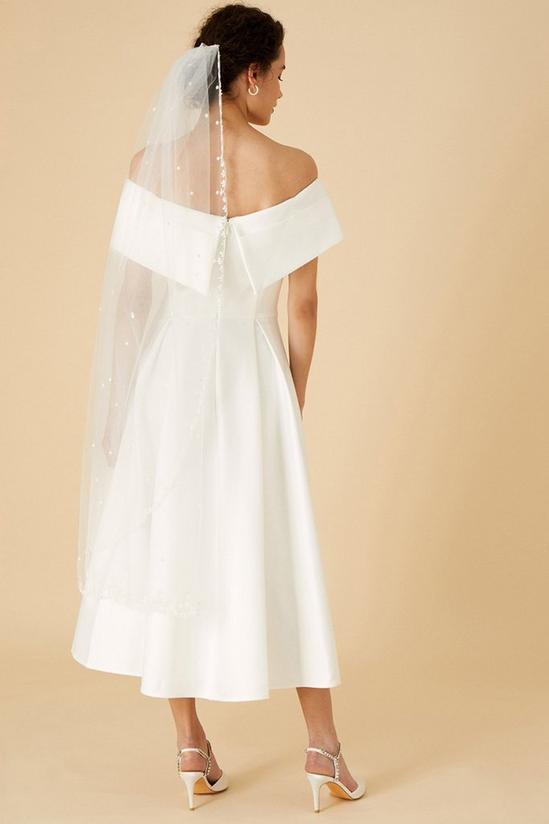 Monsoon 'Miranda' Bardot Bridal Midi Dress 3
