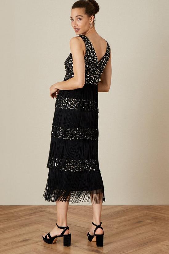 Monsoon 'Felicity' Fringe Embellished Dress 3