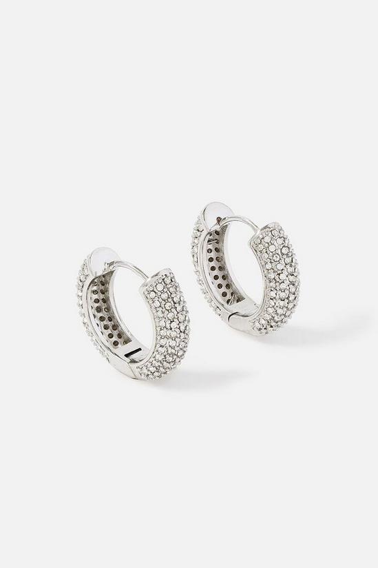 Accessorize New Decadence Pave Hoops 1