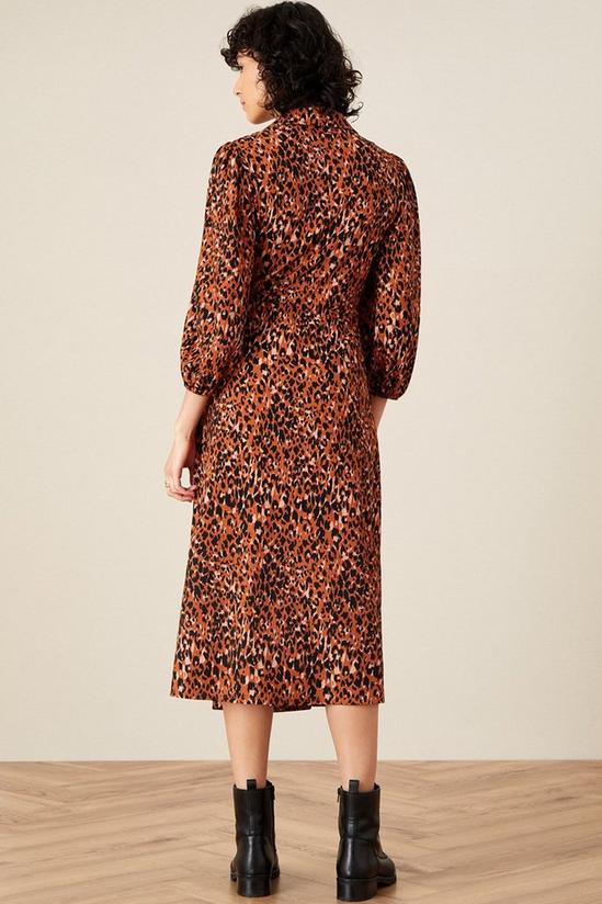 Monsoon Animal Jersey Printed Ruched Dress 3