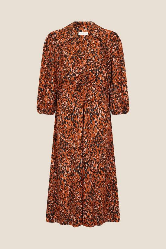 Monsoon Animal Jersey Printed Ruched Dress 4