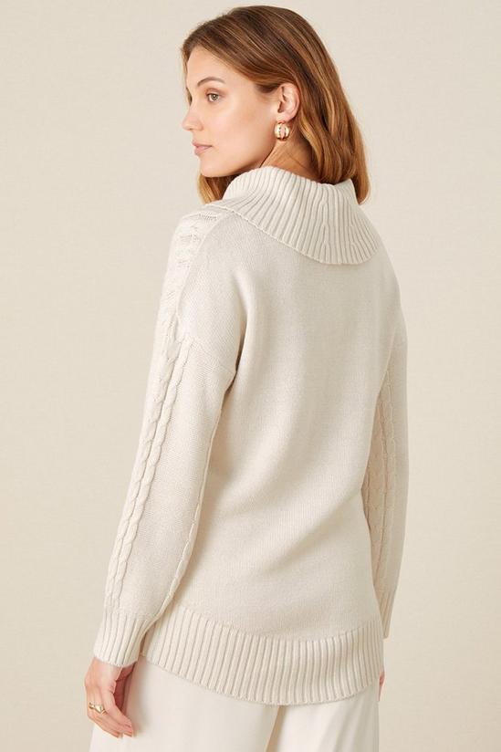 Monsoon 'Ida' Cable Cowl Neck Jumper 3