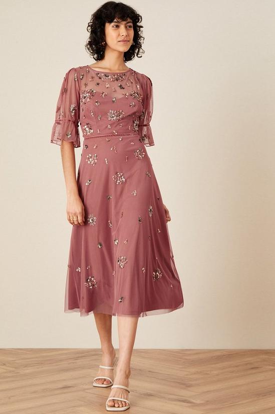 Monsoon 'Roxanne' Embellished Midi Dress 1