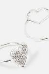 Accessorize New Decadence Crystal Heart Ring Twinset thumbnail 2