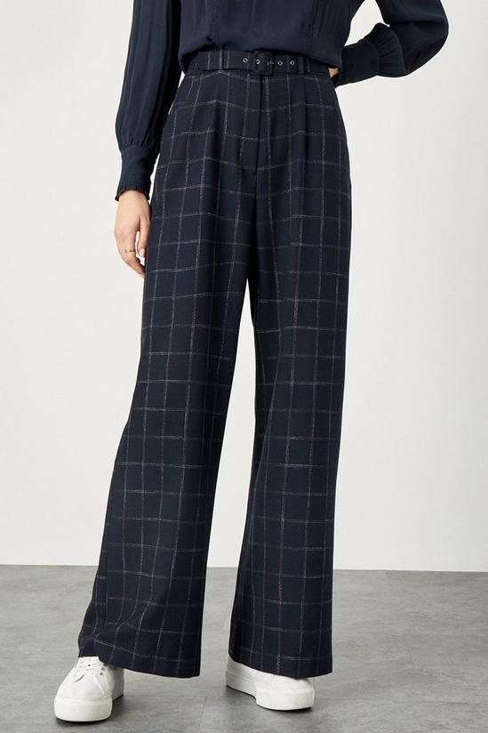 Monsoon 'Charlie' Check Belted Trousers 1