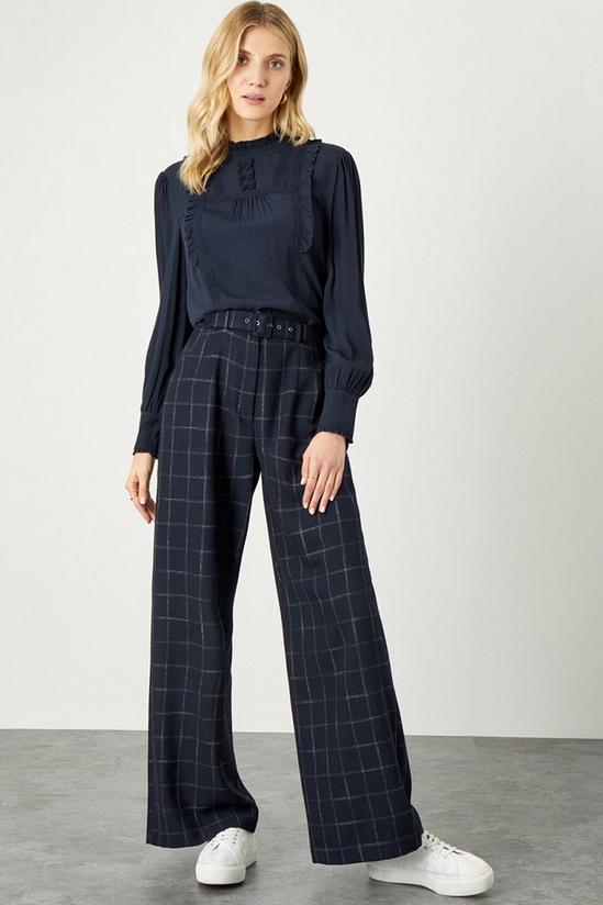 Monsoon 'Charlie' Check Belted Trousers 3
