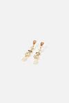 Accessorize Eclectic Stone Pearl Drop Earrings thumbnail 1