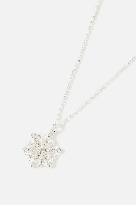 Accessorize Carded Gifting Snowflake Necklace 2