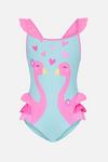 Angels by Accessorize Flamingo Swimsuit thumbnail 1