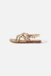 Angels by Accessorize Beaded Flower Crossover Sandals thumbnail 1