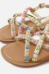 Angels by Accessorize Beaded Flower Crossover Sandals thumbnail 3