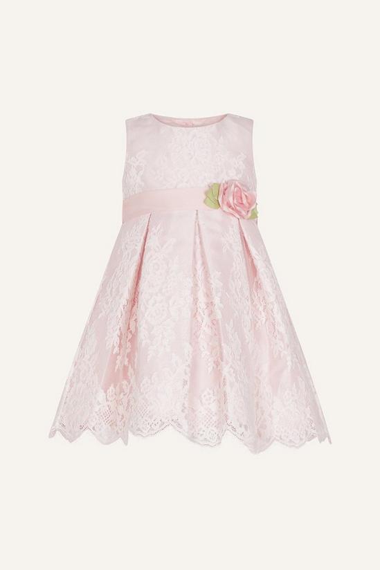 Monsoon Baby 'Lola' Lace Floral Dress 1