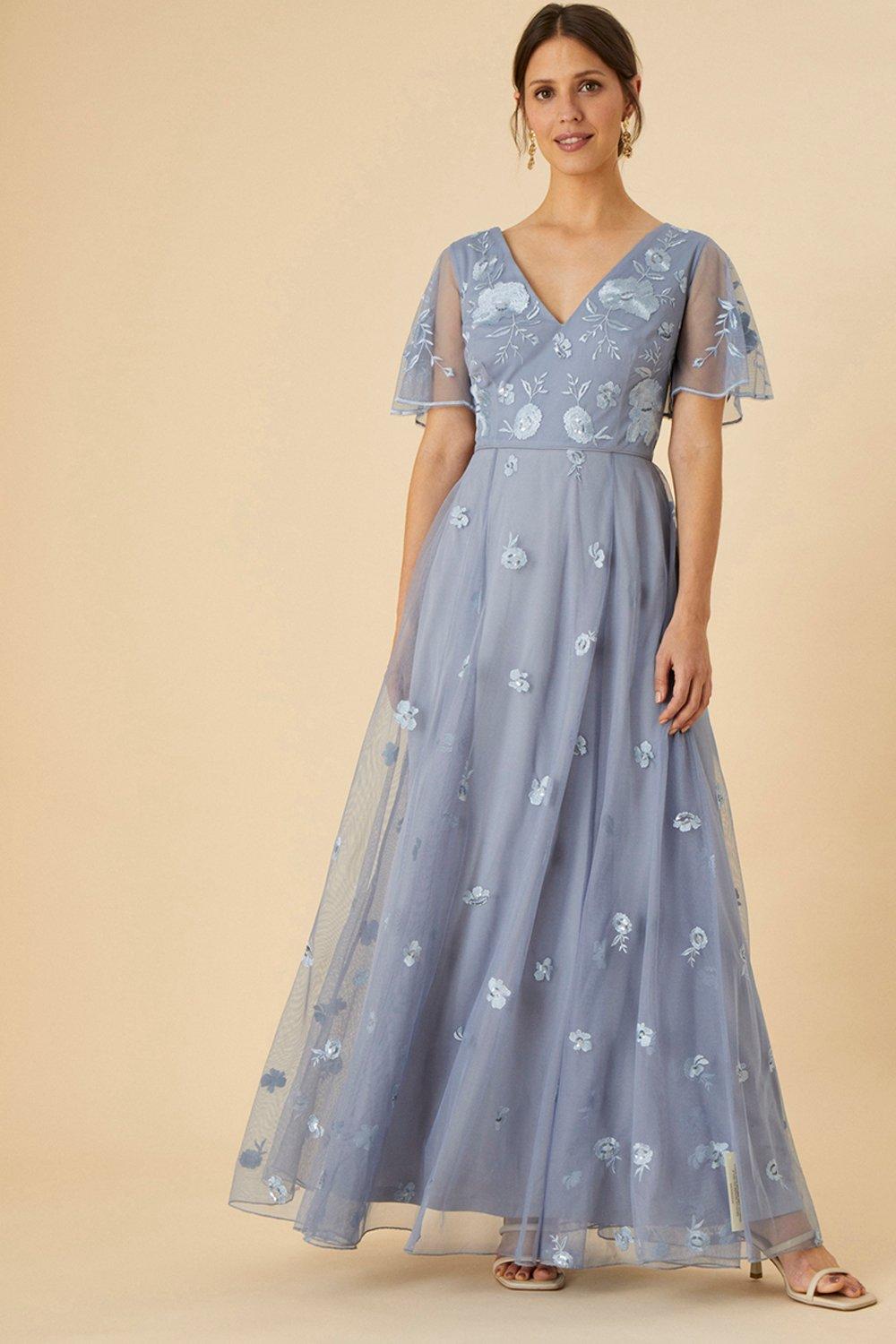 'Bree' Embroidered Maxi Dress