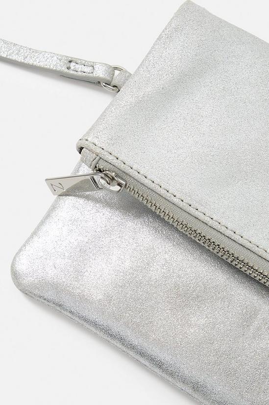 Accessorize 'Carley' Leather Clutch Bag 2