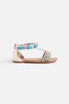 Angels by Accessorize Pom Embellished Sandals thumbnail 1