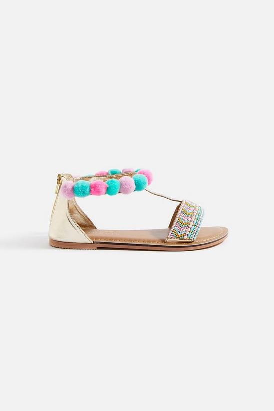 Angels by Accessorize Pom Embellished Sandals 1