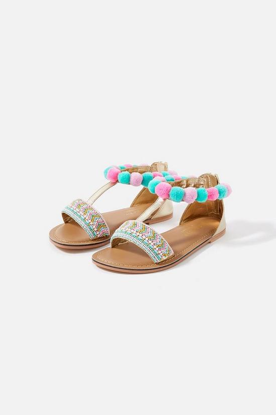 Angels by Accessorize Pom Embellished Sandals 2